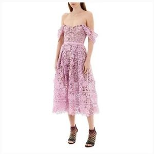 Self portrait floral 3D dress